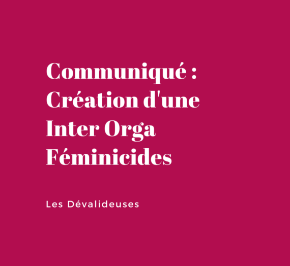 Communiqué : Inter Orga Féminicides