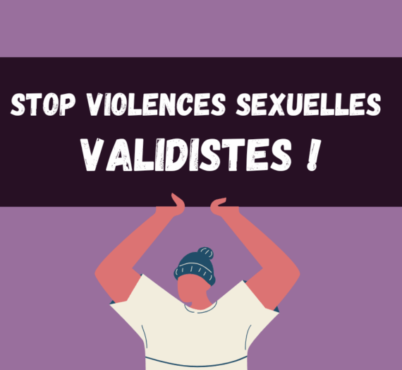 Pour une lutte antivalidiste contre les Violences Sexistes et Sexuelles 