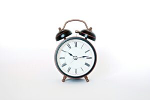 Réveil noir et blanc